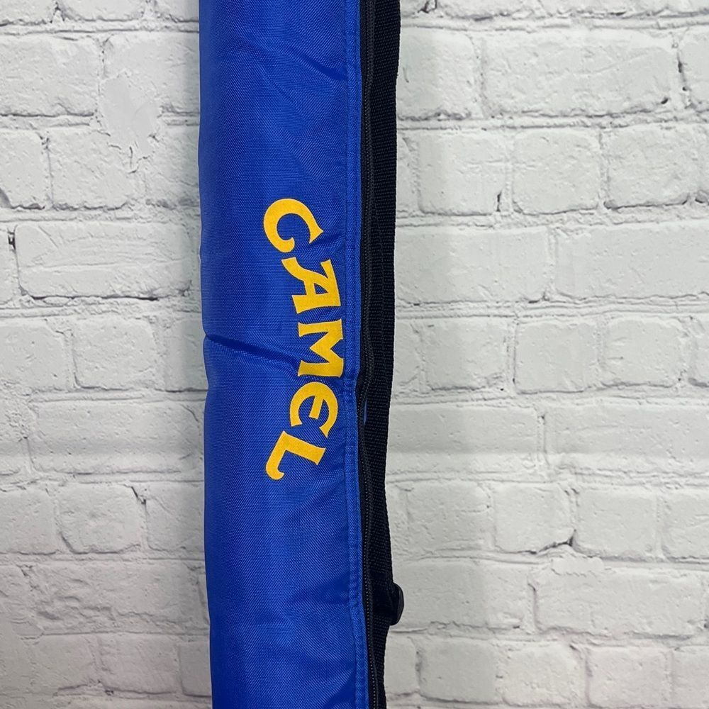 Joe Camel Blue Padded Soft Pool Cue Case 6 Pack Holder w/adj.  strap & Insulated - Picture 2 of 6